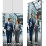 Exclusive TWIN Roller Banner | Fast Printing with Rollupexpress.be Brussels