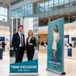 Exclusive TWIN Roller Banner | Fast Printing with Rollupexpress.be Brussels
