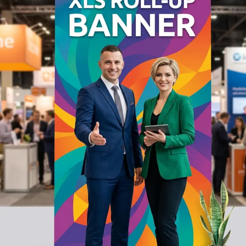 XLS Budget Roll Up Banner | Printed by Rollupexpress.be